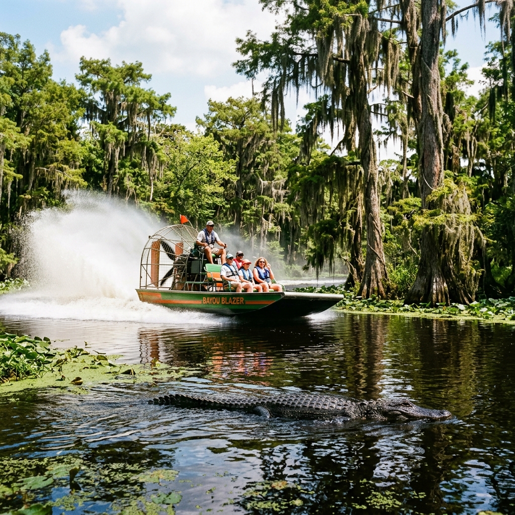 Ragin Cajun airboat swamp tour